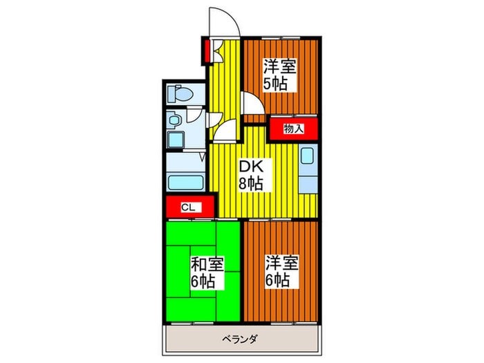 コスモ21の物件間取画像