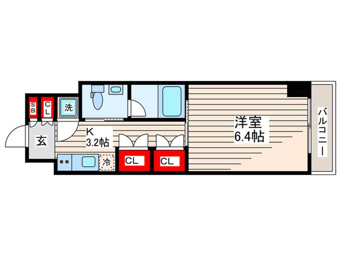 コンフォリア門前仲町の物件間取画像