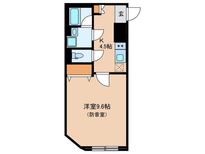 サウンドフリー蒲田駅前の物件間取画像