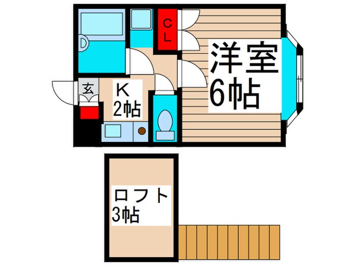 シャルム市川の物件間取画像