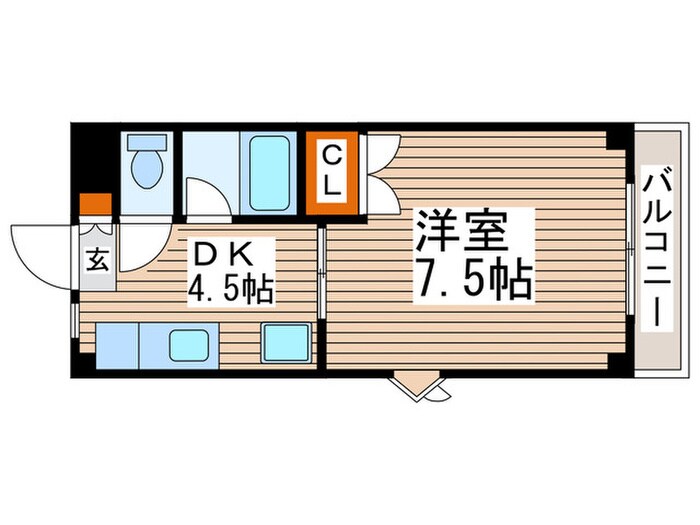 コ－ポハマ氷川の物件間取画像