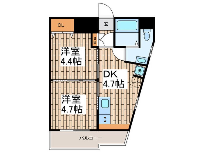 モンベル北馬込の物件間取画像