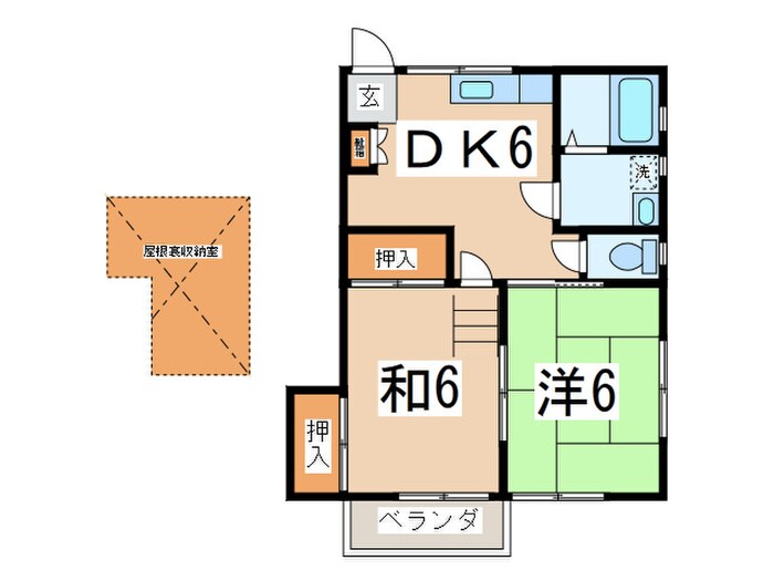 ヴィラアイリ－ニの物件間取画像