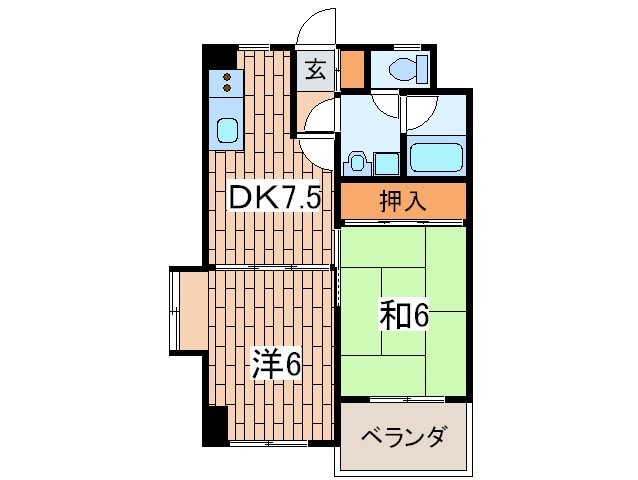 ガ－デン山ファミリ－の物件間取画像