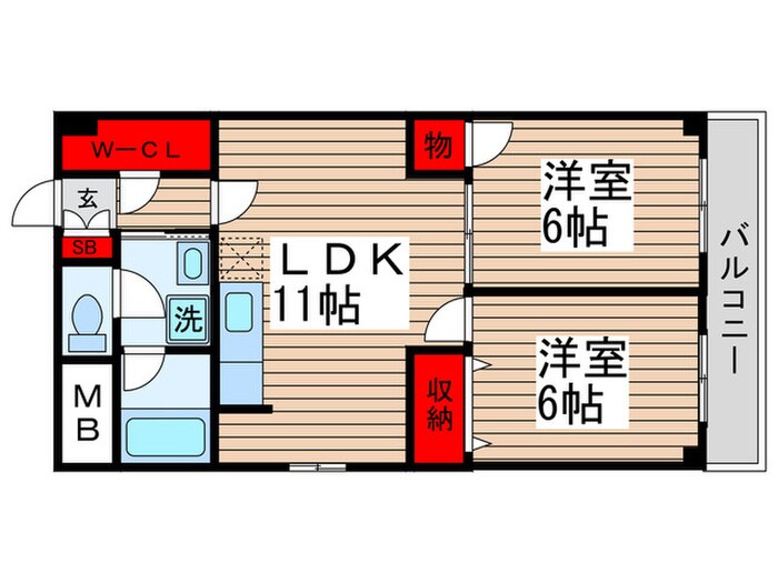 フロレセールの物件間取画像