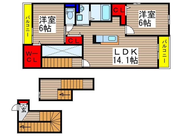 ガーデンヒルズの物件間取画像