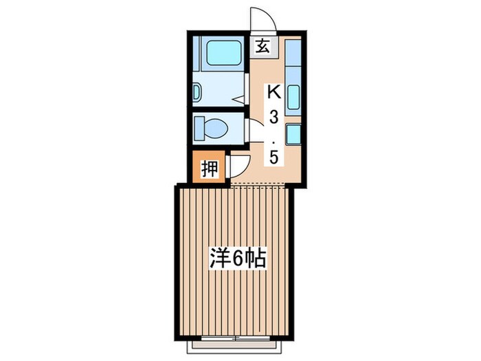 永富ハイツの物件間取画像