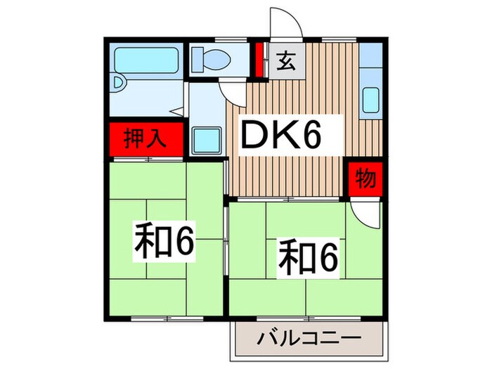 タウニー所沢Ⅰの物件間取画像