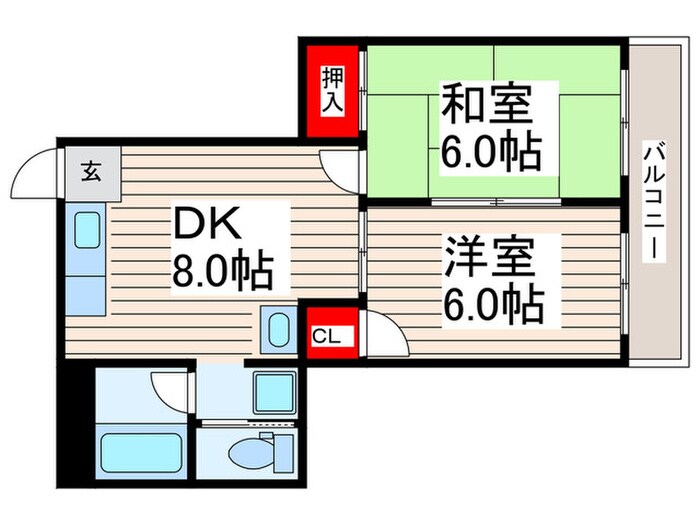 シェモア・モリタの物件間取画像