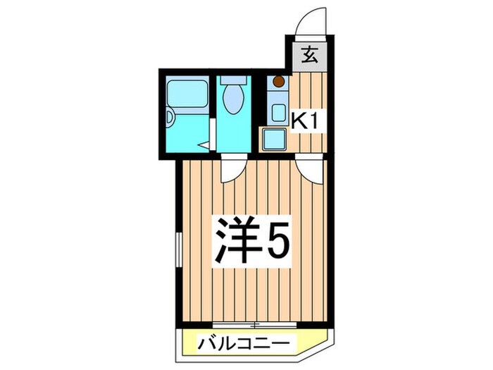シャンテ小菅Ⅱの物件間取画像