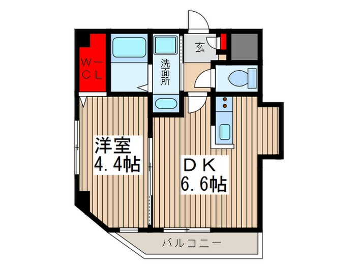 ポルテフォルトゥ－ナ蕨の物件間取画像