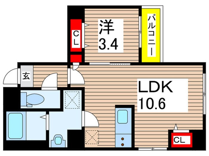 ベルテ千葉中央の物件間取画像