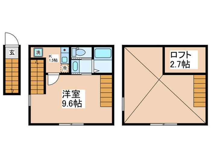 ラ・フェーヴⅢの物件間取画像