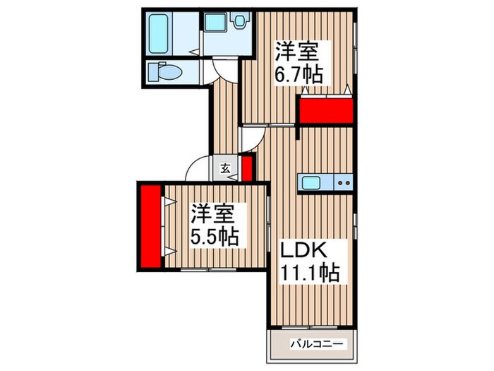 ELegante Srenoの物件間取画像