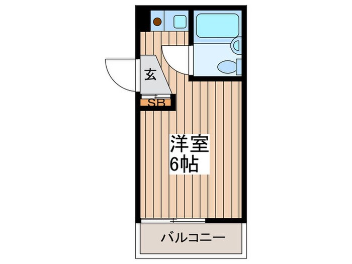 パ－クサイドマンションの物件間取画像