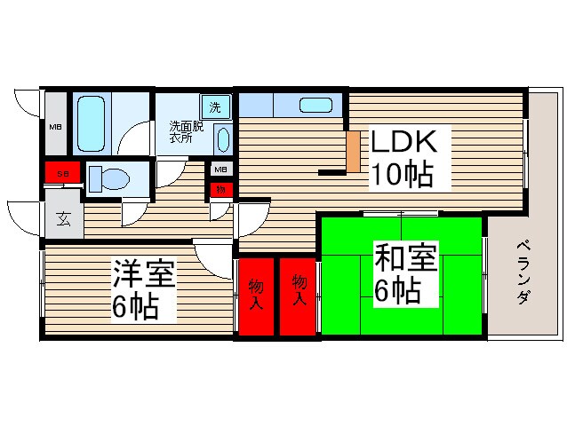 カ－サ並木の物件間取画像