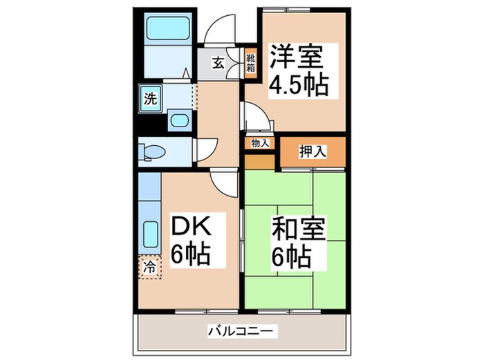 エルム大倉山の物件間取画像