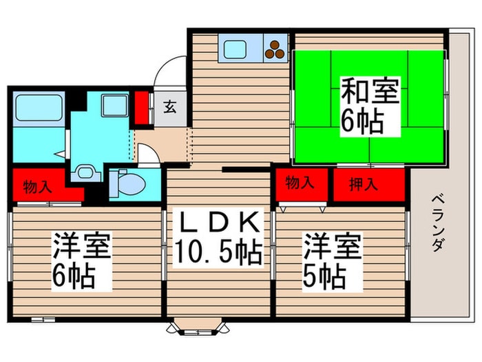 グランシャリオ船橋の物件間取画像