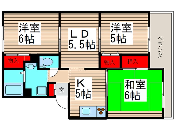 グランシャリオ船橋の物件間取画像