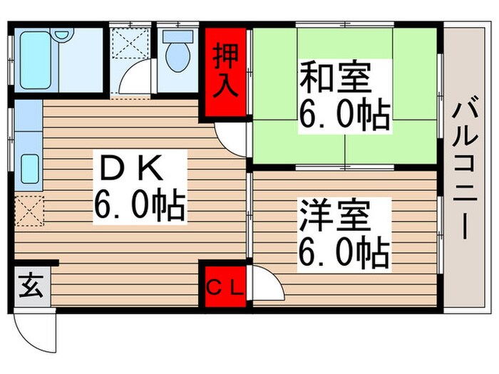 モンシェリー中峠の物件間取画像