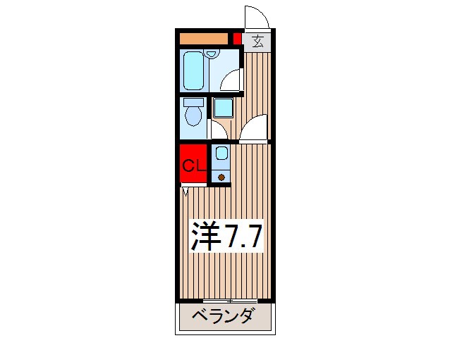 すばるハイツの物件間取画像