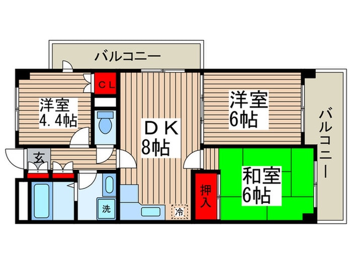 アーバンパーク行徳の物件間取画像