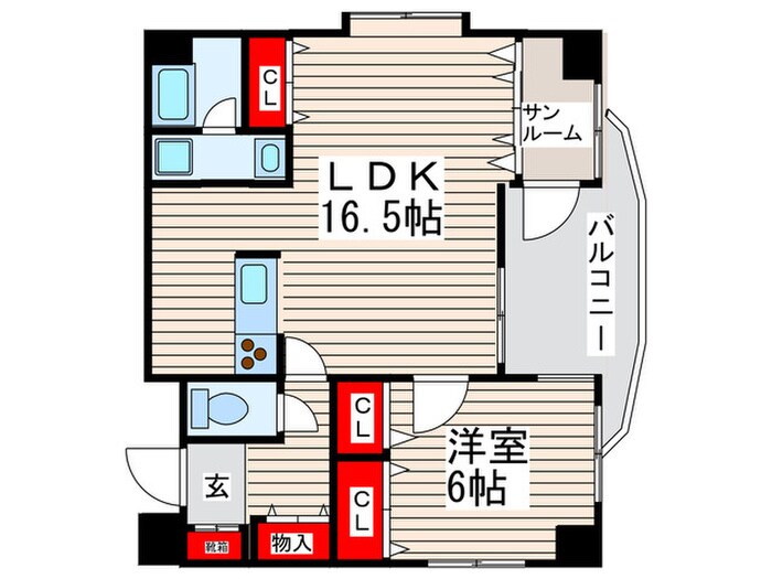 カスタム南葛西の物件間取画像