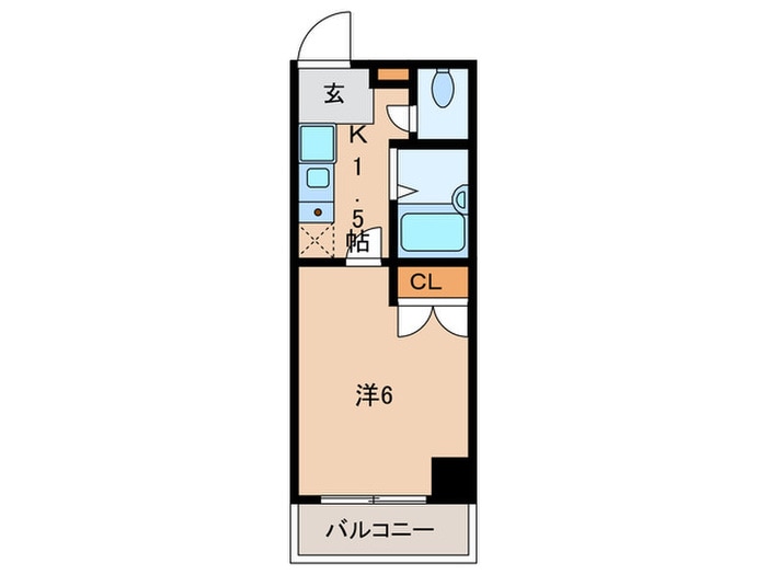 ﾒｲﾝｽﾃｰｼﾞ日本橋箱崎(605)の物件間取画像