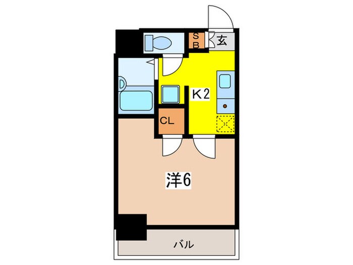 ｽｶｲｺｰﾄ日本橋(304)の物件間取画像