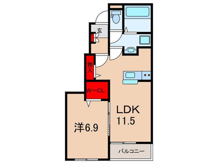 ラフレシール　ジーノの物件間取画像