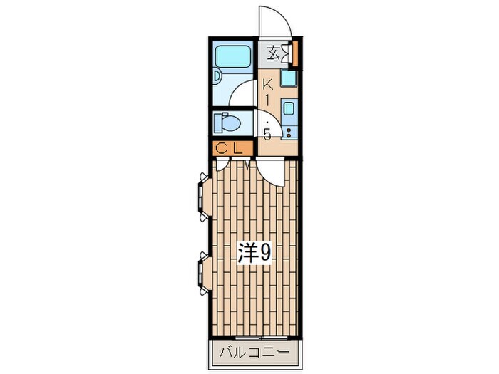 オレンジハウス三ツ沢の物件間取画像