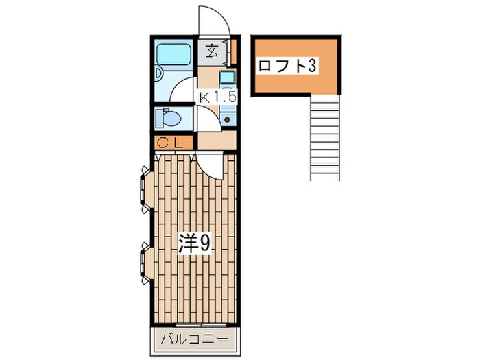 オレンジハウス三ツ沢の物件間取画像