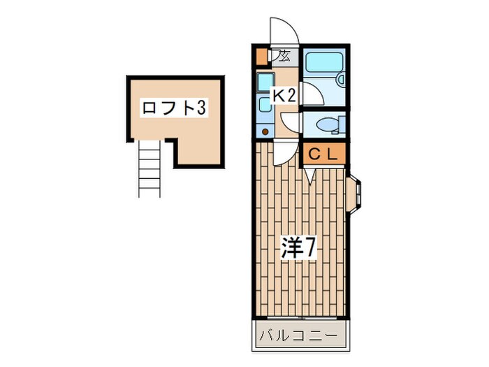 オレンジハウス三ツ沢の物件間取画像
