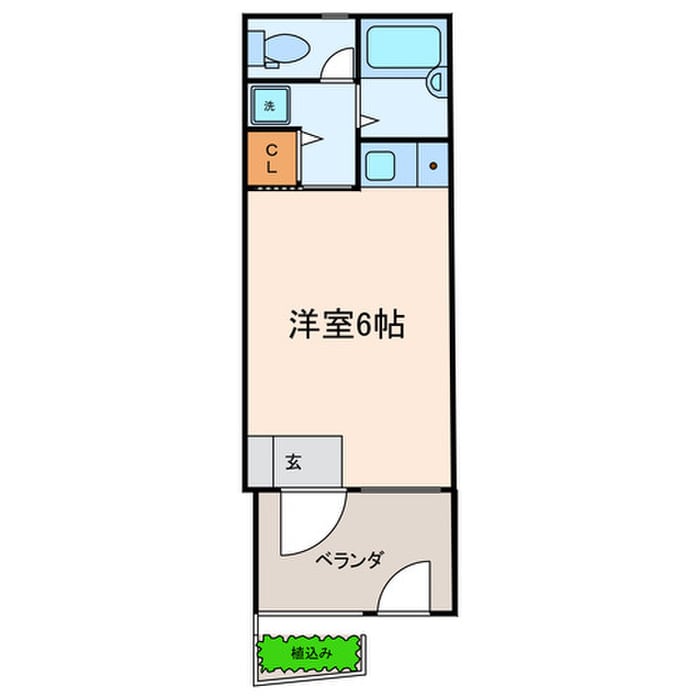 谷田部ハウスの物件間取画像