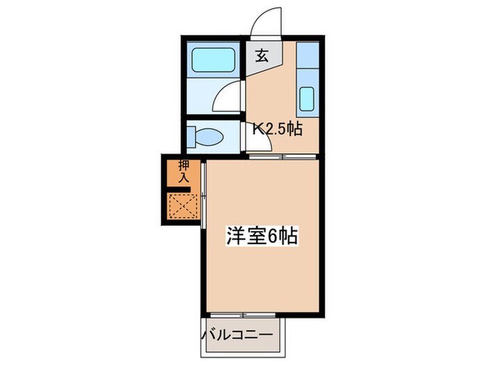 桧ハイツの物件間取画像