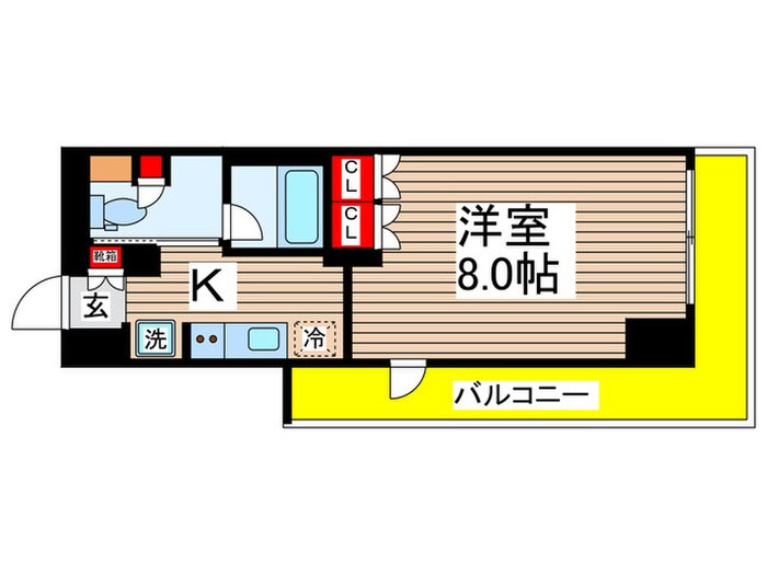 プライムメゾン千葉新町の物件間取画像