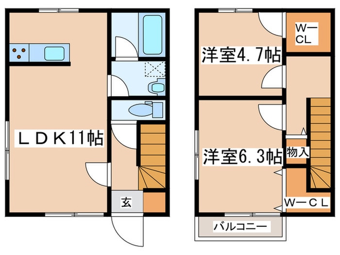 ペルシーモの物件間取画像