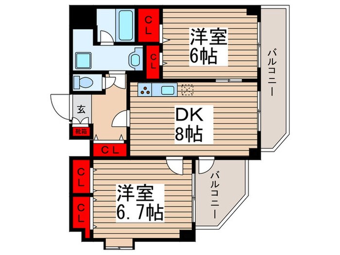桜館の物件間取画像