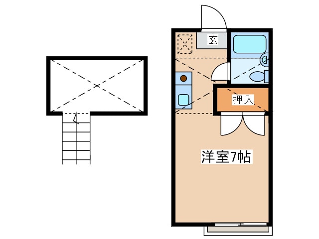 ヴィラ本厚木の物件間取画像