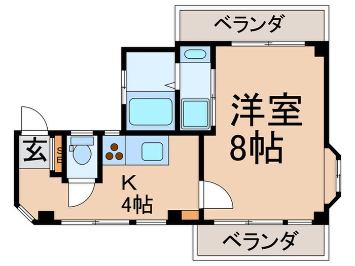 常盤台フジハイツの物件間取画像