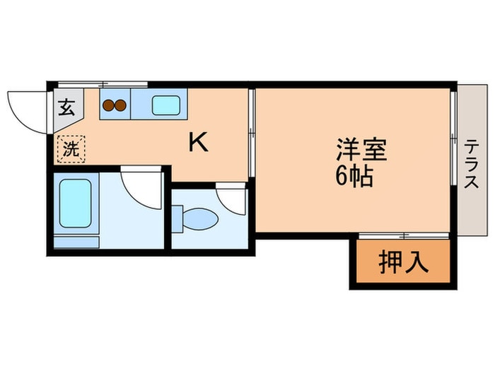 武石コーポの物件間取画像