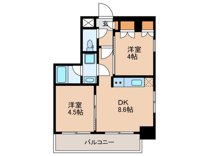 レジディア蒲田Ⅴの物件間取画像