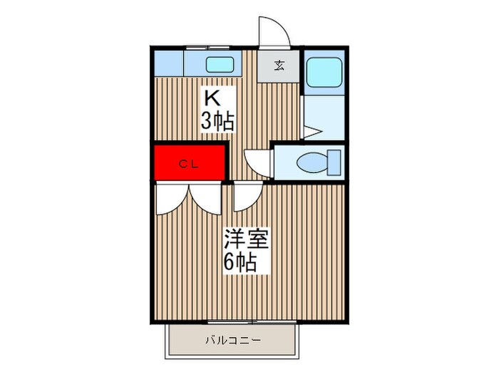 フラワーハイムⅢの物件間取画像