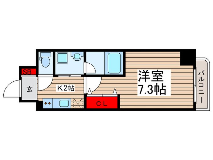 ハーモニーレジデンス門前仲町の物件間取画像