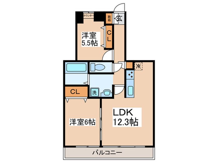 ヴェルジェ宮崎台の物件間取画像