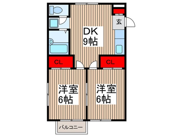 デュエット三室の物件間取画像