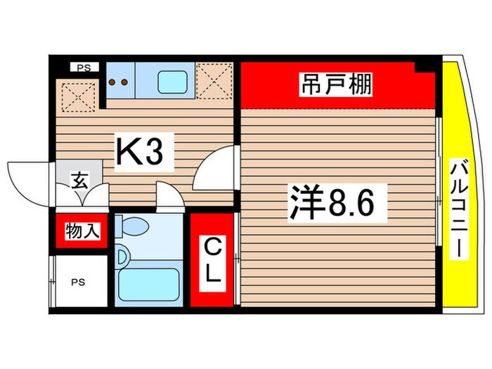 Ｔｓ ｇａｒｄｅｎ稲城の物件間取画像