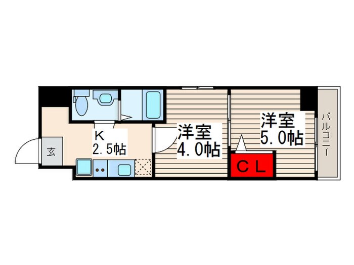 アーバハイツ六町１号館の物件間取画像