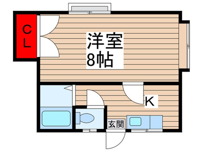日栄コーポの物件間取画像