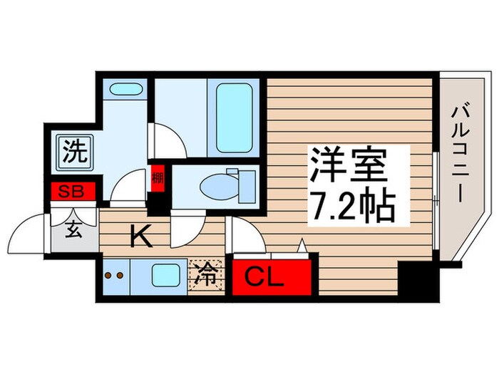 ザ・パーククロス門前仲町の物件間取画像